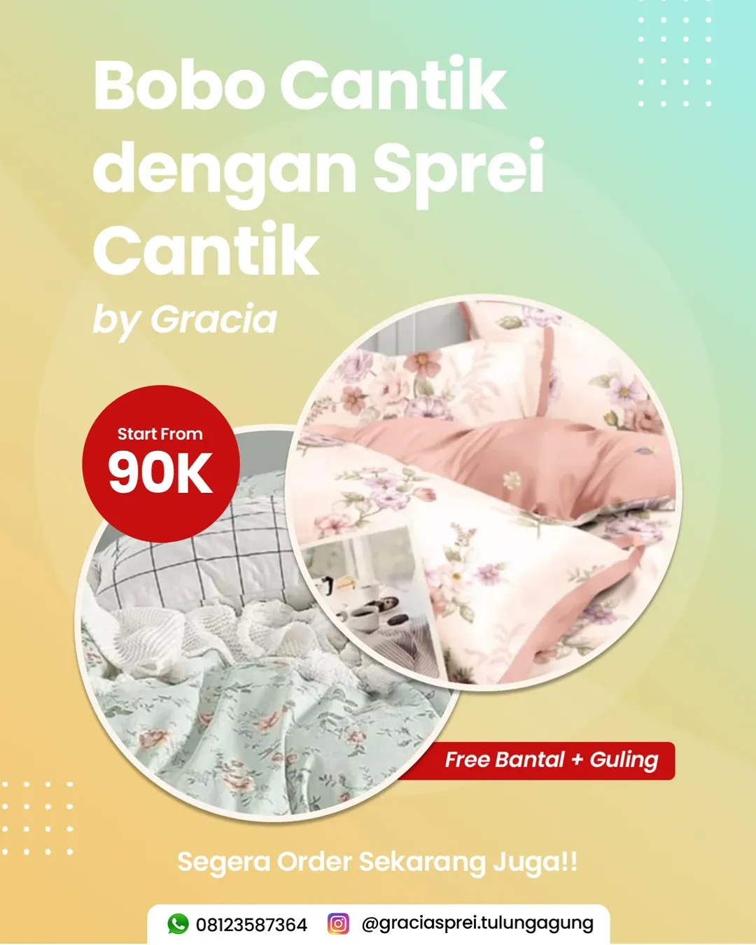 <p>Dengan sprei yang kami produksi kini akan membu